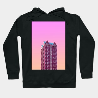 Pink High Rise Building Hoodie